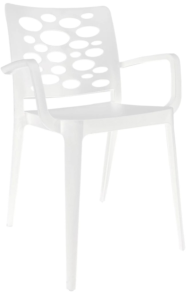 Cadeira Venus Branco c/braços - Pack com 20 cadeiras