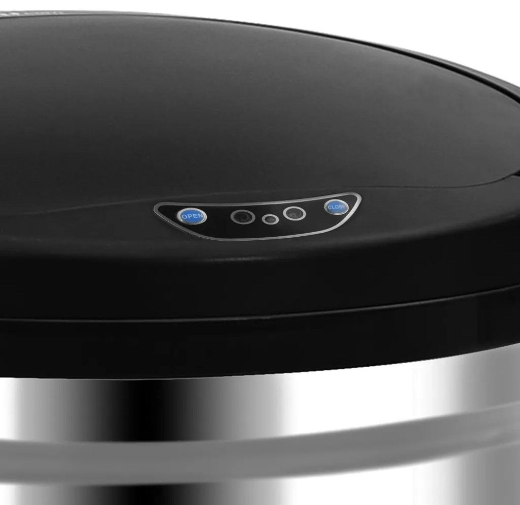 Caixote do lixo com sensor automático 40 L aço inoxidável