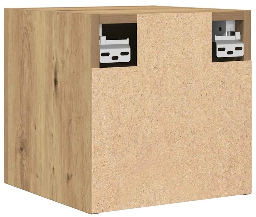 Móvel de TV de parede 2 pcs 30,5x30x30 cm carvalho artisiano