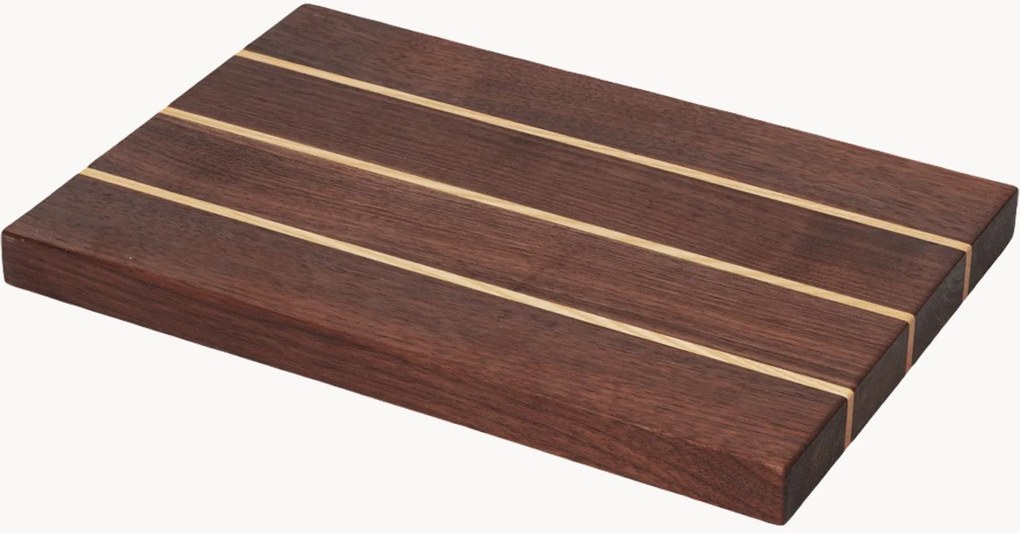 Tábua de cortar em madeira de nogueira e carvalho Stribe