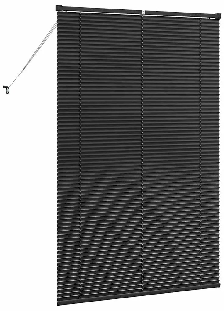 Persiana de Janela com cortinas Outros Manual Preto 120 x 175 cm Alumí