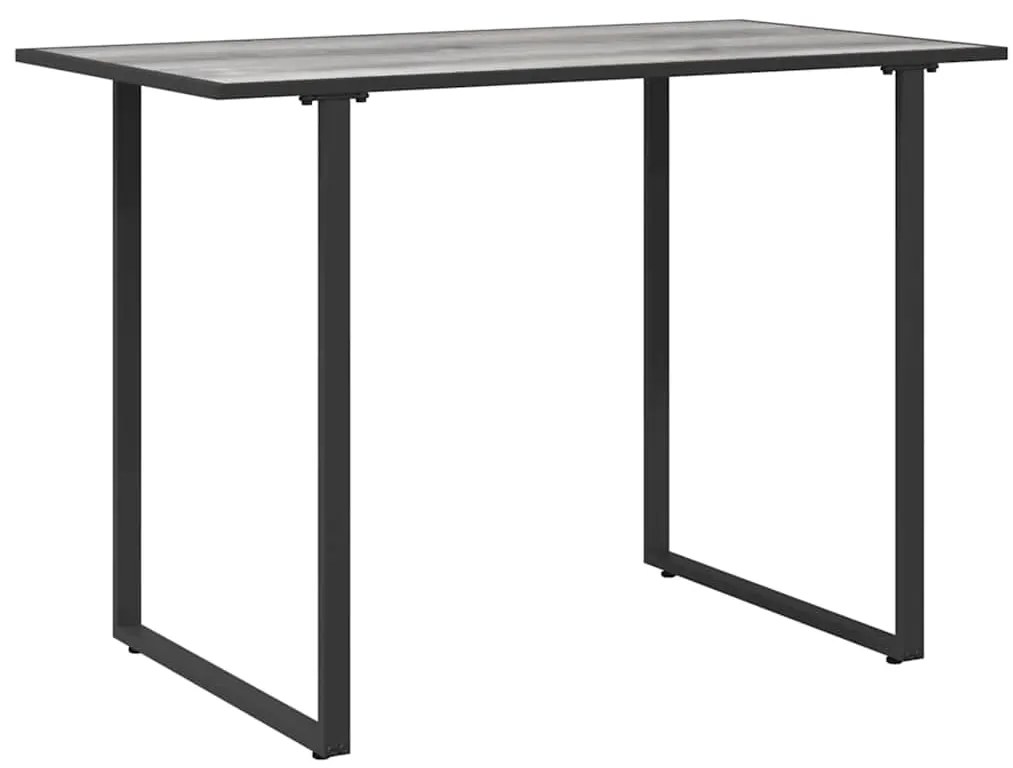 Mesa de Jardim Cinza 100x55x70 cm DPC e Aço