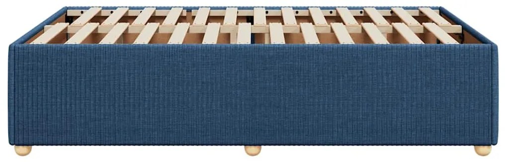Estrutura de cama sem colchão 120x200 cm tecido azul
