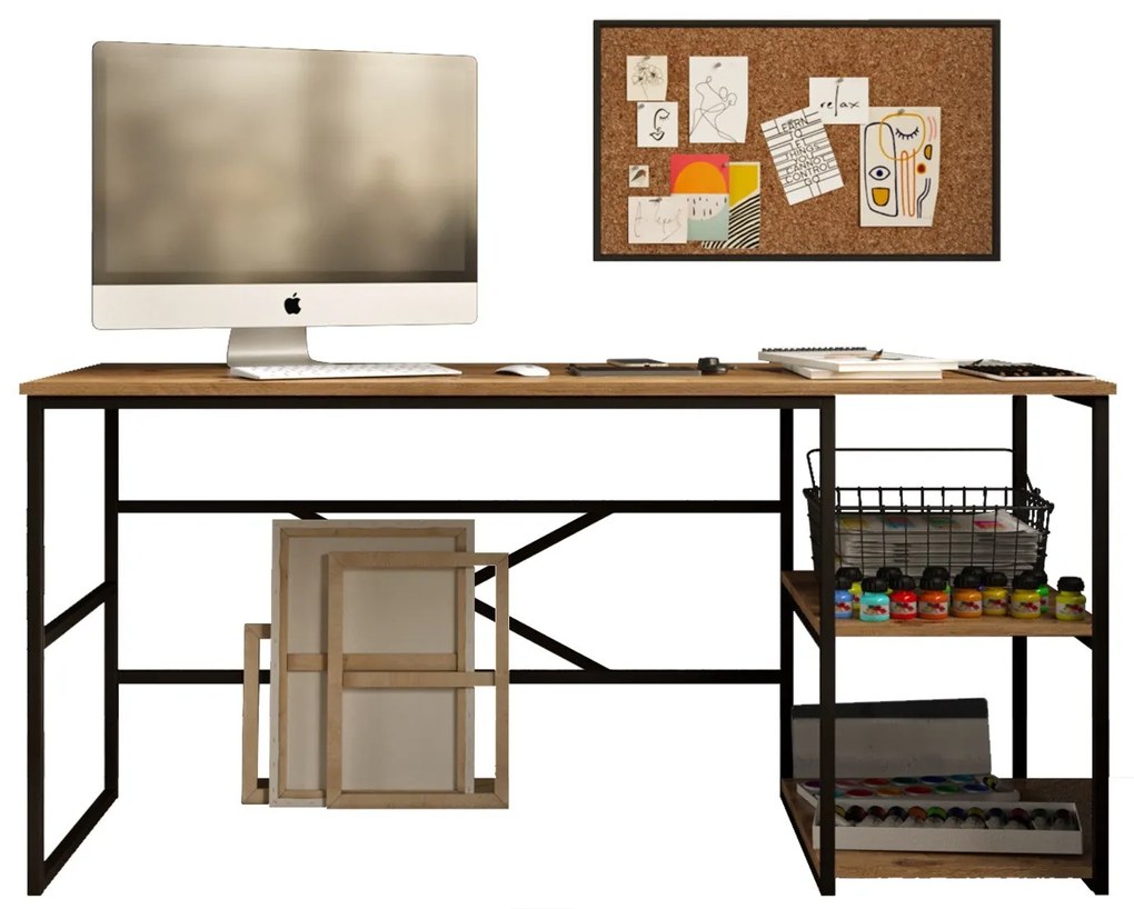 Secretária VG28 – Atlantic Pine – 160x75x60 cm