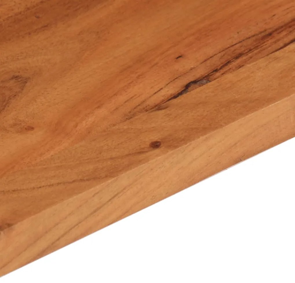 Tampo de mesa retangular 90x80x3,8 cm madeira de acácia maciça