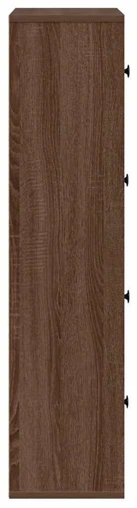 Estante 60x24x101,5 cm derivados de madeira carvalho castanho