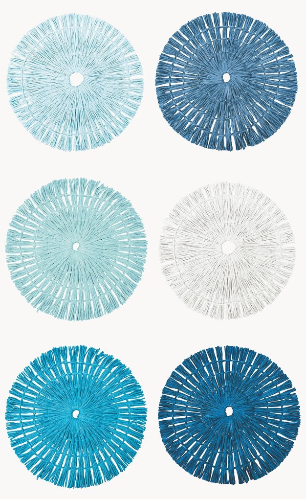 Individuais de mesa artesanais Tovaglietta, conjunto de 6