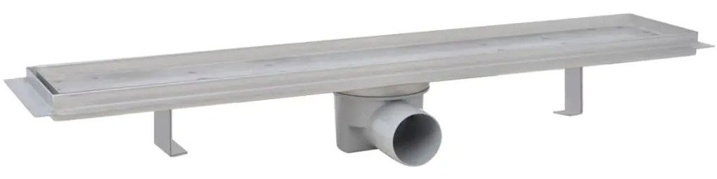 Dreno de chuveiro linear 2 pcs 630x140 mm aço inoxidável