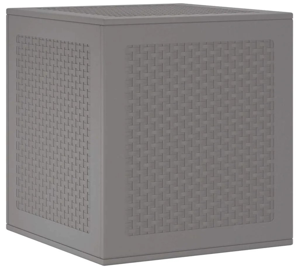Caixa de Armazenamento para Jardim Cinzento-Claro 55x53x57 cm PP