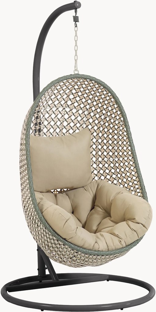 Cadeira suspensa de jardim com suporte Cira