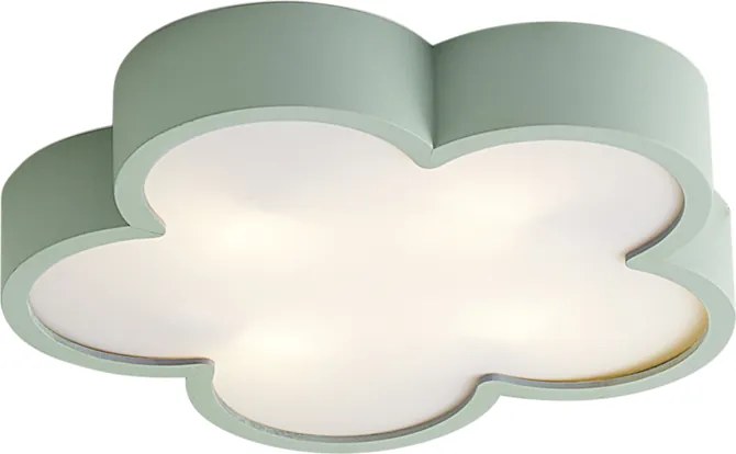 Plafon para crianças verde com branco - Lucille