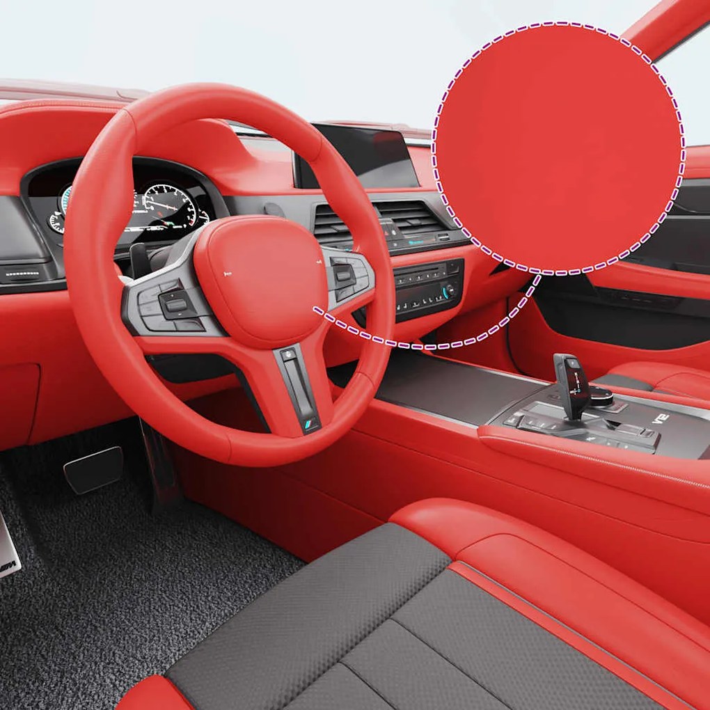 vidaXL Películas para carro 2 pcs 100x150 cm + 50x150 cm vermelho mate