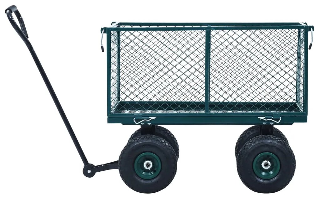 Carrinho de mão para jardim 350 kg verde