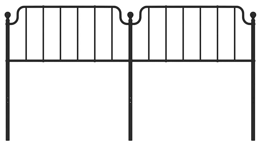 Cabeceira de cama 180 cm metal preto