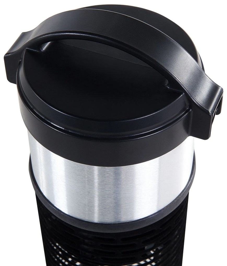 Aquecedor de exterior elétrico 800 Watt em alumínio e preto VEZUVIO Beliani