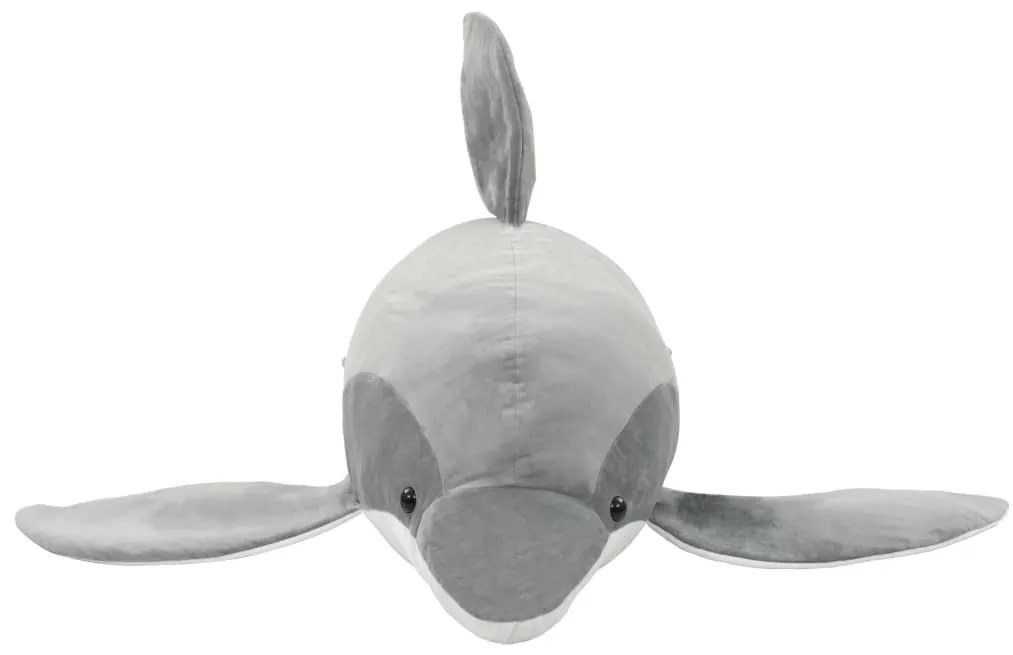 Golfinho de peluche cinzento