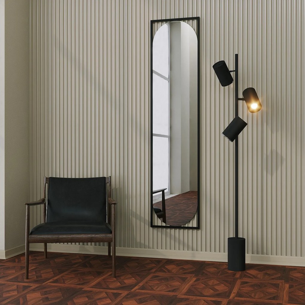 Espelho Henri – Preto – 40 cm x 167 cm