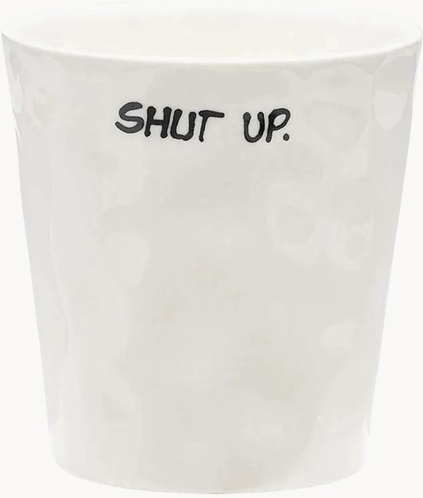 Chávena de café expresso em cerâmica Shut Up