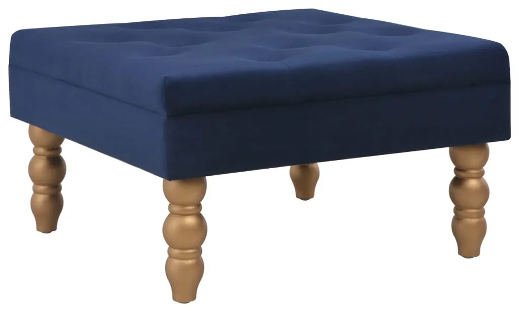 Banco 60x60x36 cm veludo azul-marinho