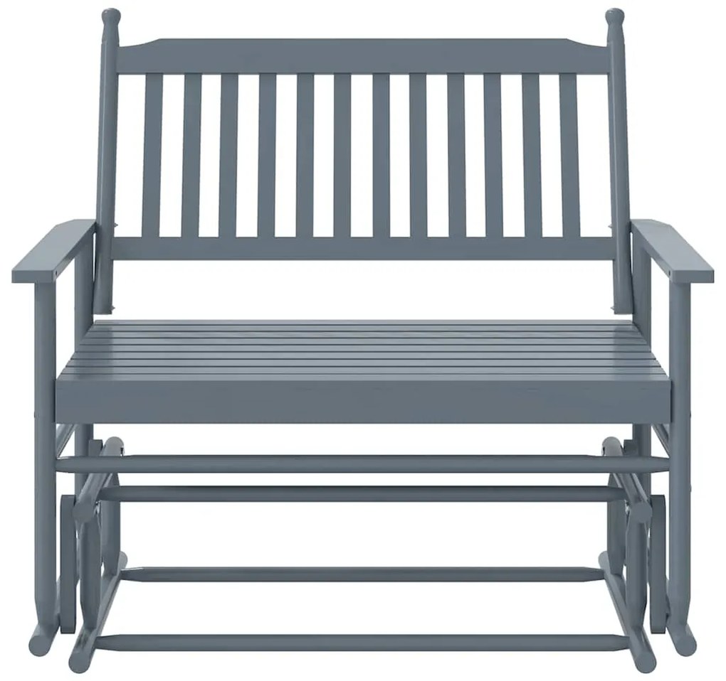 Banco de baloiçar 118x70x104,5 cm madeira de choupo maciça