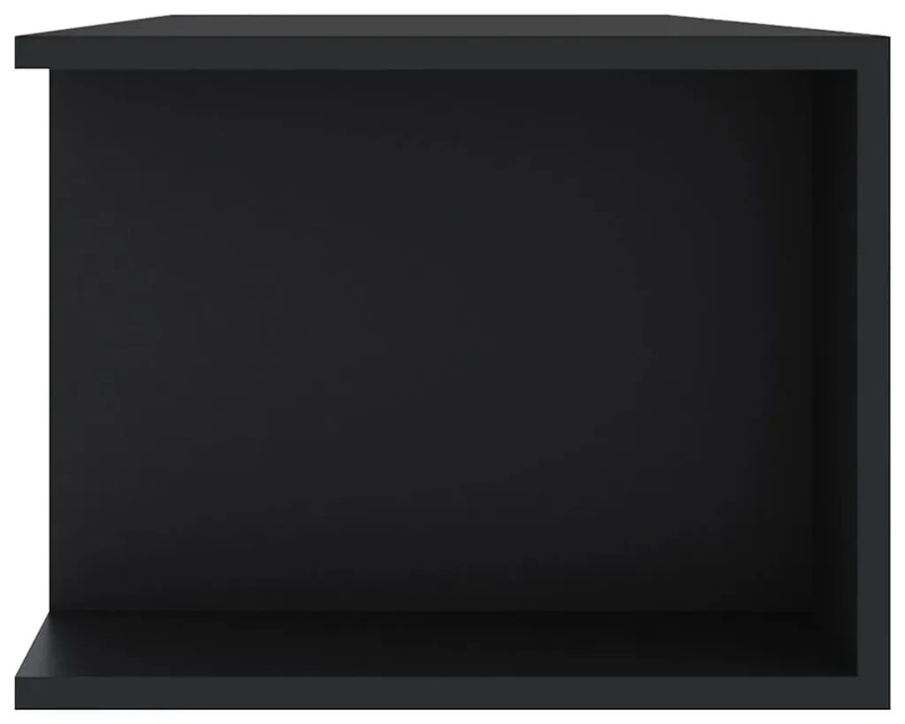Móvel de TV com luzes LED 135x39x30 cm preto
