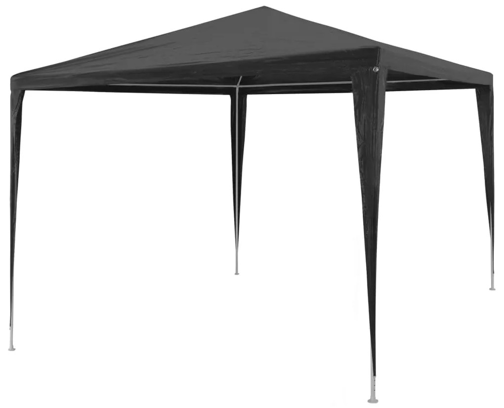 45086 vidaXL Tenda para festas 3x3 m PE antracite