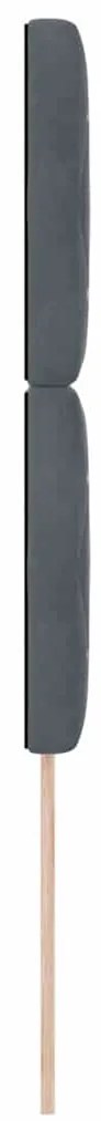 Cabeceira LED cinza escuro 90 cm veludo