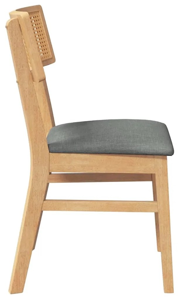 Cadeiras de jantar com almofadões 2 pcs madeira maciça