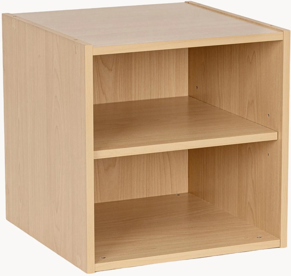 Estante de parede modular com aspeto de madeira Composite