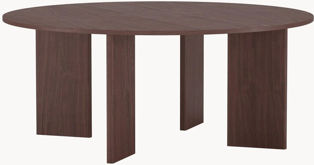 Mesa de jantar redonda com efeito madeira Graos, Ø 180 cm