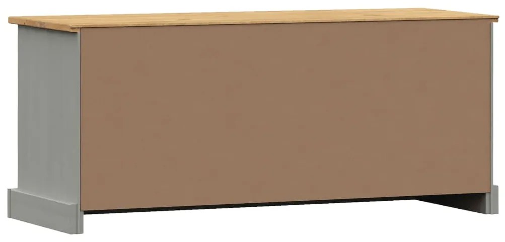 Sapateira VIGO 106x35x45 cm madeira de pinho maciça cinzento