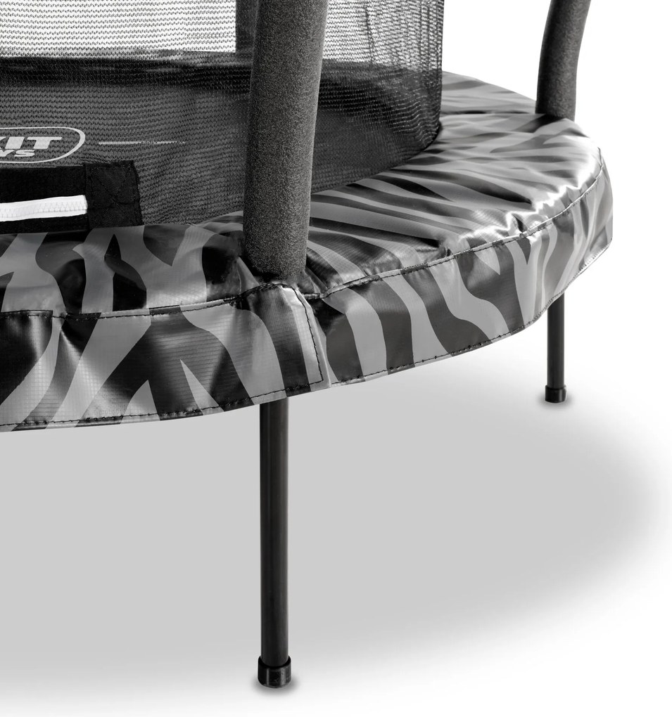 Trampolim Tiggy Junior com rede de segurança ø140 cm - preto/cinza