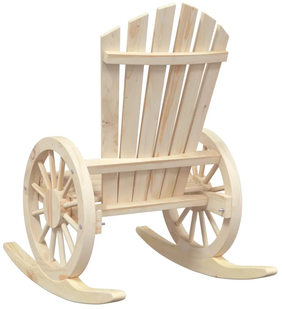 Cadeiras de baloiço Adirondack 2 pcs madeira de abeto maciça