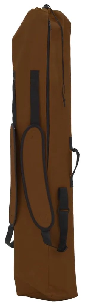 Rede com suporte dobrável castanho