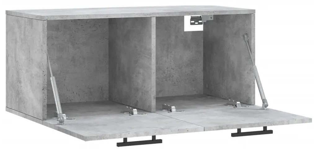 Armário parede 80x36,5x35 cm derivados madeira cinzento sonoma