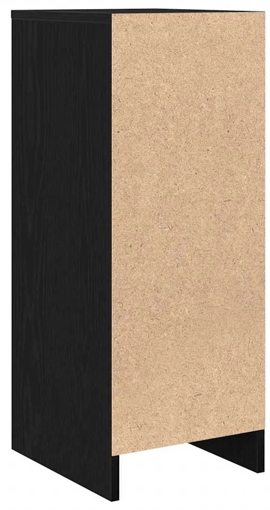 Aparador 29,5x34x76 cm derivados de madeira carvalho preto