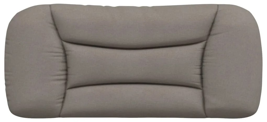Almofadão de cabeceira 90 cm tecido cinzento-acastanhado