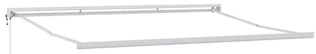 Toldo retrátil automático laranja e marrom 450x300 cm