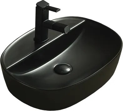 Mexen Iris lavatório de encastrar 50 x 38 cm, preto mate - 21995085