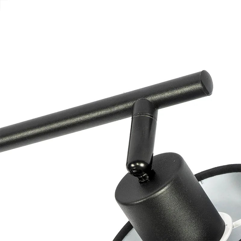 Candeeiro de teto moderno preto 3 luzes - Hetta