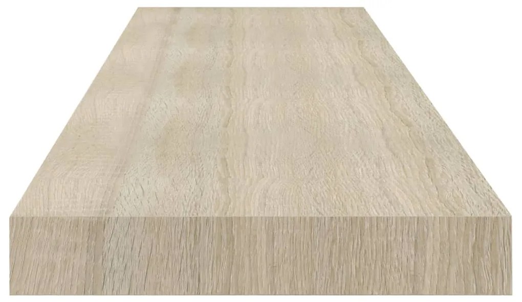 Prateleiras parede suspensas 2 pcs 90x23,5x3,8cm MDF carvalho