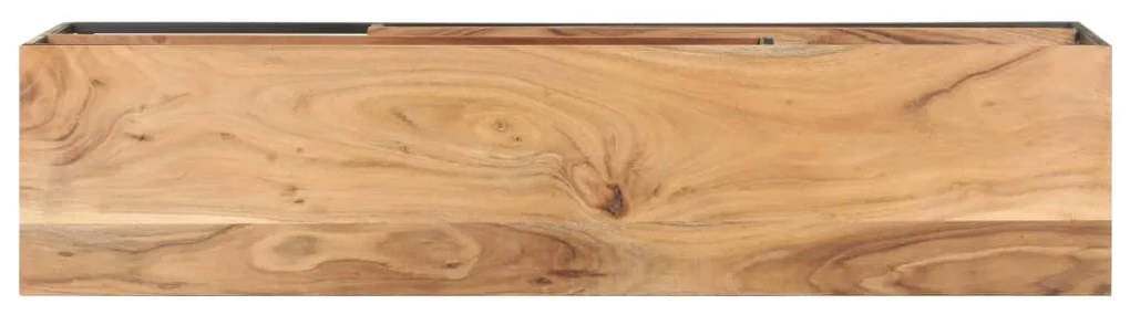 Móvel de TV 130x30x45 cm madeira de acácia maciça