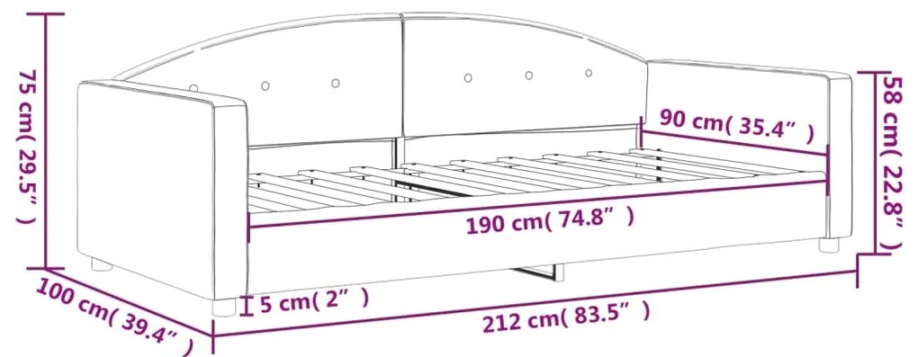 Sofá-cama 90x190 cm veludo cinzento-claro
