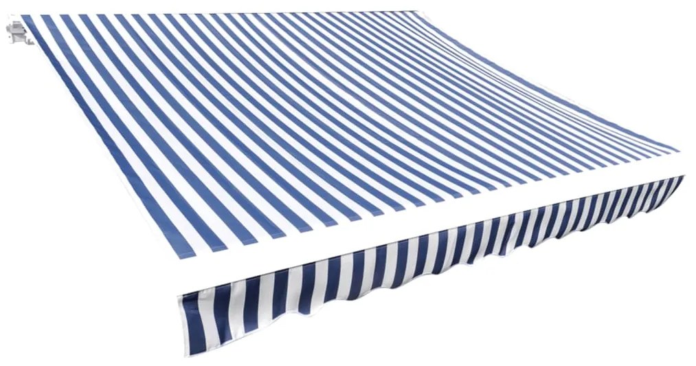 Lona para toldo azul e branco 450x300 cm