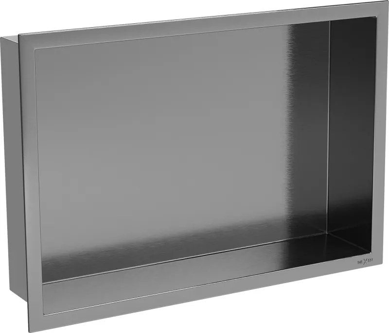 Mexen X-Wall-R prateleira embutida com flange 45 x 30 cm, cinza arma escovado - 19E0453010