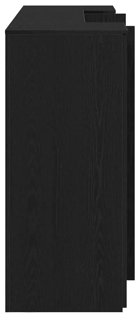 Balcão de recepção 200x50x103,5 cm madeira carvalho preto