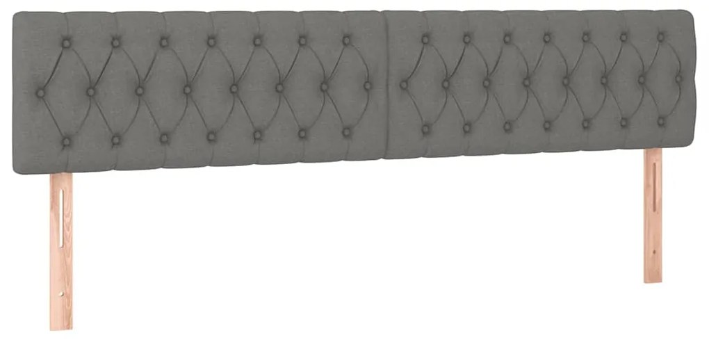 Cama boxspring com colchão 120x190 cm tecido cinzento-escuro