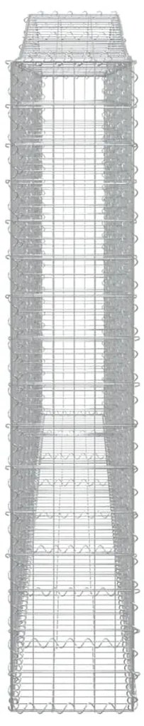 Cestos gabião arqueados 6pcs 400x30x160/180cm ferro galvanizado