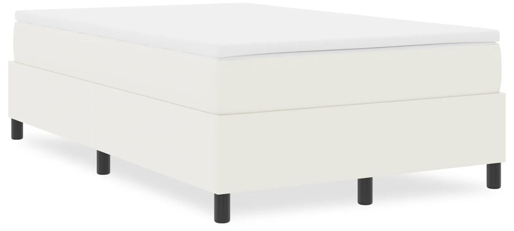 Cama Box Spring vidaXL Creme 120x200 cm Tecido de Corduroy
