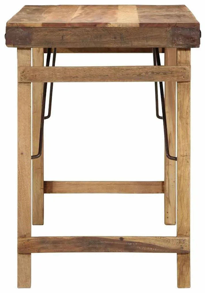 Mesa de Jantar vidaXL 110x55x76 cm Madeira Recuperada